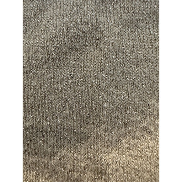 Express Y2K Cyberpunk Gold Sweater Tube top Sparkle Vintage Medium - Picture 2 of 5